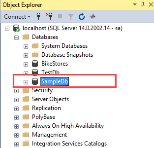SQL Server СОЗДАНИЕ БАЗЫ ДАННЫХ с использованием SSMS, шаг 3