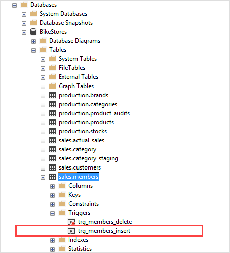 Пример SQL Server ENABLE TRIGGER