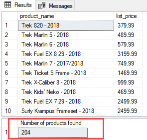 Пример выходного параметра хранимой процедуры SQL Server